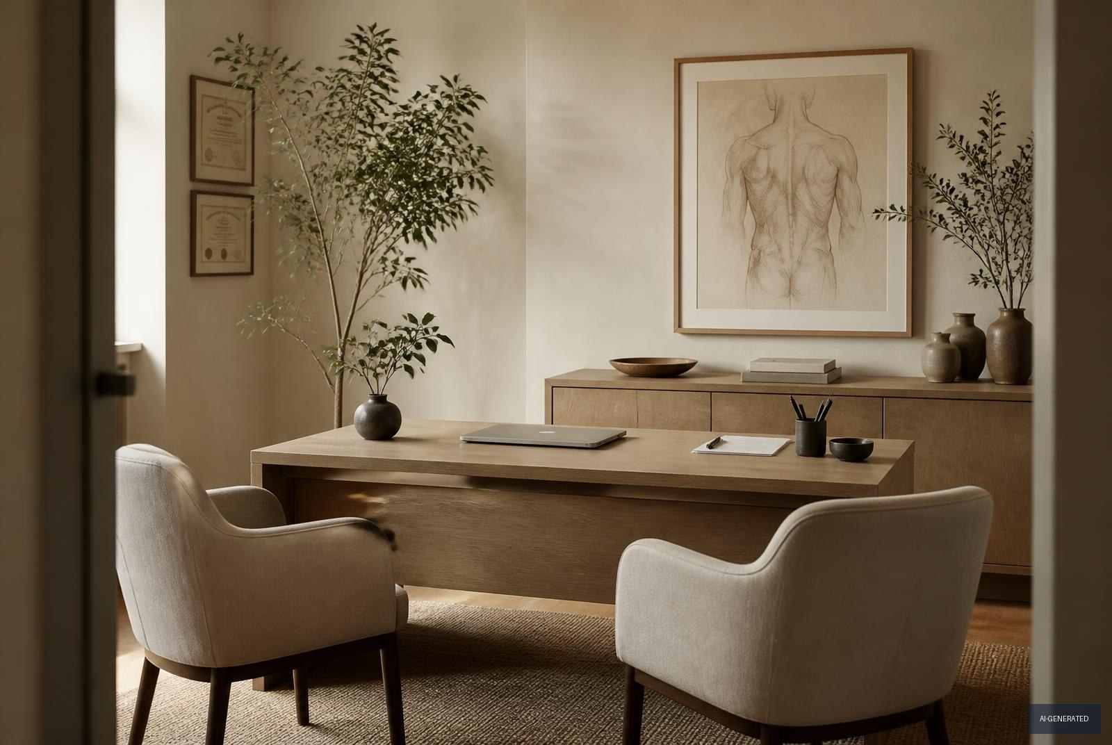 Sample listing image — consultation room of a fictional practice